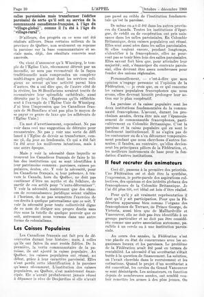   L'APPEL, LE MAGAZINE FRANCO-COLOMBIEN, 1968   , page 10
