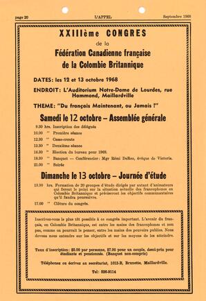   L'APPEL, LE MAGAZINE FRANCO-COLOMBIEN, 1968   , page 18