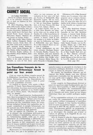   L'APPEL, LE MAGAZINE FRANCO-COLOMBIEN, 1968   , page 15