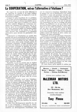   L'APPEL, LE MAGAZINE FRANCO-COLOMBIEN, 1968   , page 8