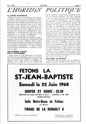   L'APPEL, LE MAGAZINE FRANCO-COLOMBIEN, 1968   , page 5