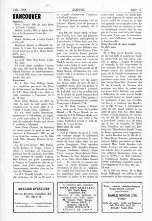   L'APPEL, LE MAGAZINE FRANCO-COLOMBIEN, 1968   , page 17