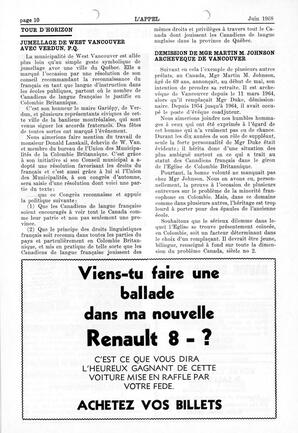   L'APPEL, LE MAGAZINE FRANCO-COLOMBIEN, 1968   , page 10