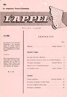 L'APPEL, LE MAGAZINE FRANCO-COLOMBIEN, 1968