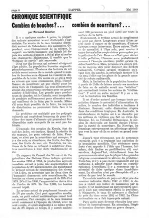   L'APPEL, LE MAGAZINE FRANCO-COLOMBIEN, 1968   , page 6