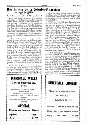   L'APPEL, LE MAGAZINE FRANCO-COLOMBIEN, 1968   , page 6