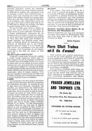   L'APPEL, LE MAGAZINE FRANCO-COLOMBIEN, 1968   , page 4