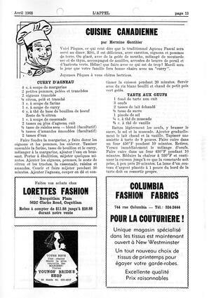   L'APPEL, LE MAGAZINE FRANCO-COLOMBIEN, 1968   , page 13