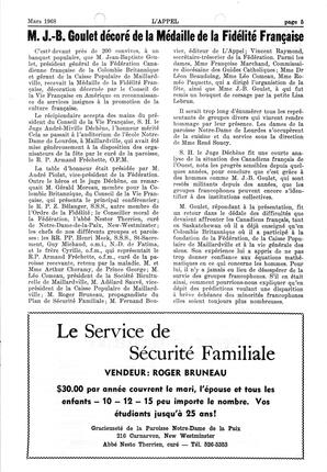   L'APPEL, LE MAGAZINE FRANCO-COLOMBIEN, 1968   , page 5