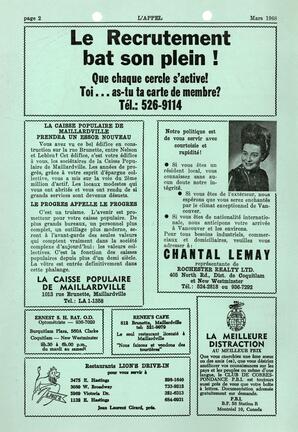   L'APPEL, LE MAGAZINE FRANCO-COLOMBIEN, 1968   , page 2