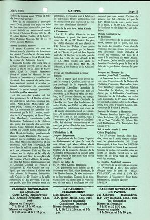   L'APPEL, LE MAGAZINE FRANCO-COLOMBIEN, 1968   , page 15