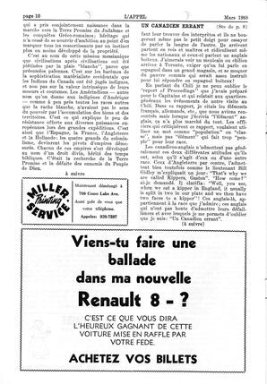   L'APPEL, LE MAGAZINE FRANCO-COLOMBIEN, 1968   , page 10