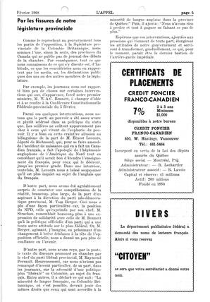   L'APPEL, LE MAGAZINE FRANCO-COLOMBIEN, 1968   , page 5