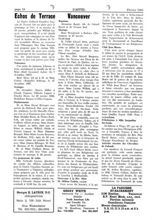   L'APPEL, LE MAGAZINE FRANCO-COLOMBIEN, 1968   , page 18