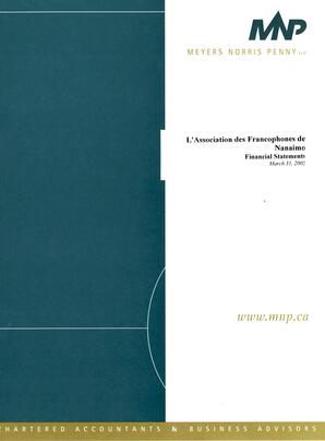   ÉTATS FINANCIERS - EN, 2005   , page 1