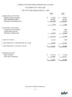 ÉTATS FINANCIERS - EN, 2004