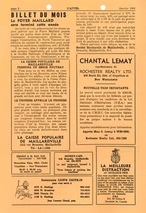   L'APPEL, LE MAGAZINE FRANCO-COLOMBIEN, 1968   , page 2
