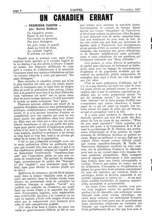   L'APPEL, LE MAGAZINE FRANCO-COLOMBIEN, 1967   , page 8