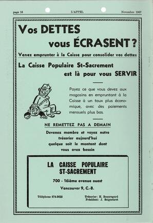   L'APPEL, LE MAGAZINE FRANCO-COLOMBIEN, 1967   , page 16