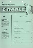 L'APPEL, LE MAGAZINE FRANCO-COLOMBIEN, 1967