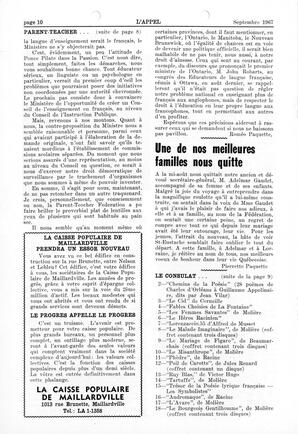   L'APPEL, LE MAGAZINE FRANCO-COLOMBIEN, 1967   , page 10