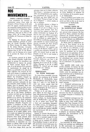   L'APPEL, LE MAGAZINE FRANCO-COLOMBIEN, 1967   , page 16