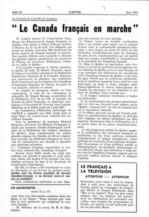   L'APPEL, LE MAGAZINE FRANCO-COLOMBIEN, 1967   , page 14
