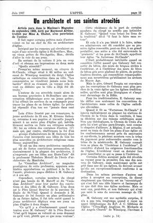   L'APPEL, LE MAGAZINE FRANCO-COLOMBIEN, 1967   , page 13