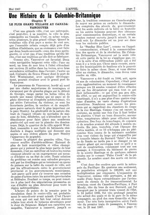   L'APPEL, LE MAGAZINE FRANCO-COLOMBIEN, 1967   , page 7