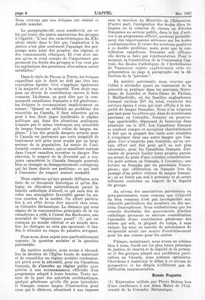   L'APPEL, LE MAGAZINE FRANCO-COLOMBIEN, 1967   , page 4
