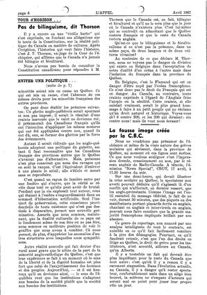   L'APPEL, LE MAGAZINE FRANCO-COLOMBIEN, 1967   , page 8