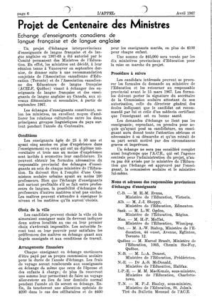   L'APPEL, LE MAGAZINE FRANCO-COLOMBIEN, 1967   , page 6