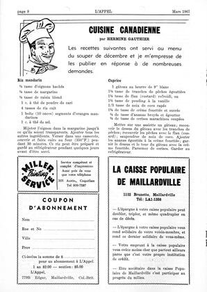   L'APPEL, LE MAGAZINE FRANCO-COLOMBIEN, 1967   , page 8