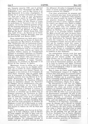   L'APPEL, LE MAGAZINE FRANCO-COLOMBIEN, 1967   , page 6