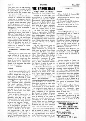   L'APPEL, LE MAGAZINE FRANCO-COLOMBIEN, 1967   , page 14
