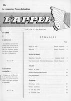 L'APPEL, LE MAGAZINE FRANCO-COLOMBIEN, 1967
