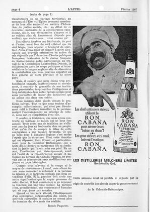   L'APPEL, LE MAGAZINE FRANCO-COLOMBIEN, 1967   , page 4