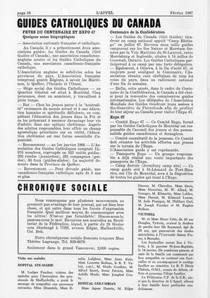   L'APPEL, LE MAGAZINE FRANCO-COLOMBIEN, 1967   , page 10