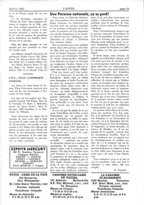   L'APPEL, LE MAGAZINE FRANCO-COLOMBIEN, 1967   , page 15