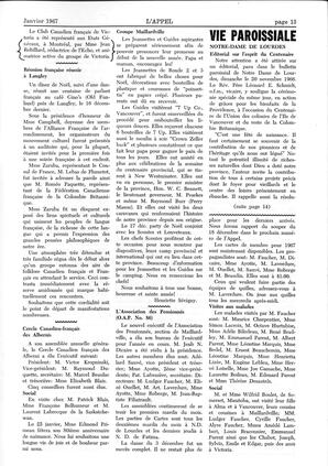   L'APPEL, LE MAGAZINE FRANCO-COLOMBIEN, 1967   , page 13