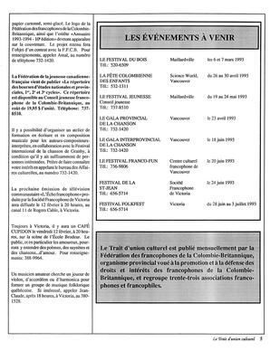   LE TRAIT D'UNION CULTUREL, 1993   , page 5