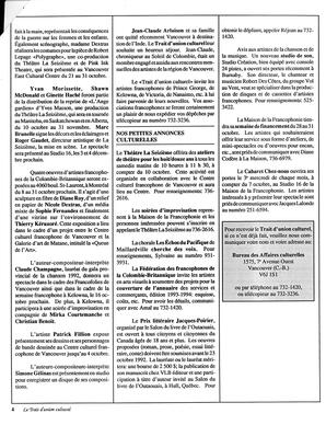  LE TRAIT D'UNION CULTUREL, 1992   , page 4