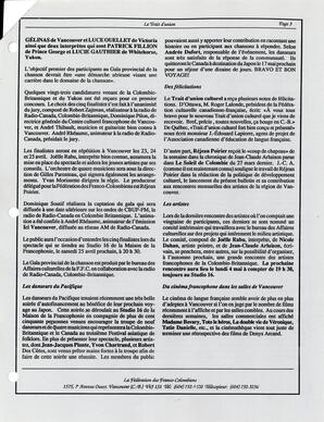   LE TRAIT D'UNION CULTUREL, 1992   , page 3