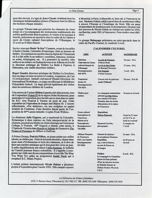   LE TRAIT D'UNION CULTUREL, 1992   , page 3