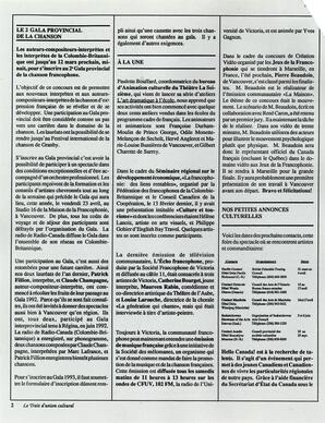   LE TRAIT D'UNION CULTUREL, 1993   , page 2