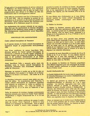   LE TRAIT D'UNION, 1990   , page 3