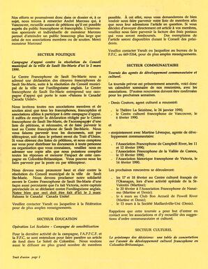   LE TRAIT D'UNION, 1990   , page 2