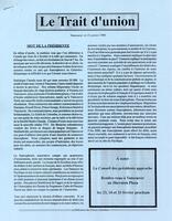 LE TRAIT D'UNION, 1990