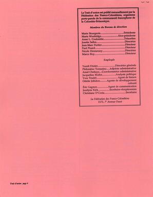   LE TRAIT D'UNION, 1989   , page 6