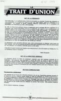 LE TRAIT D'UNION, 1989
